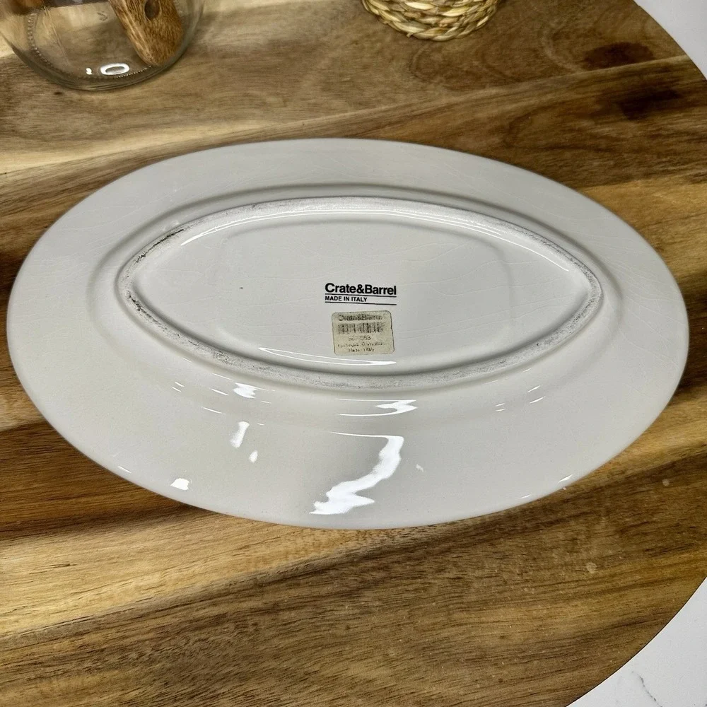 Crate & Barrel Holiday Serving Plate 11in - Picture 4 of 5